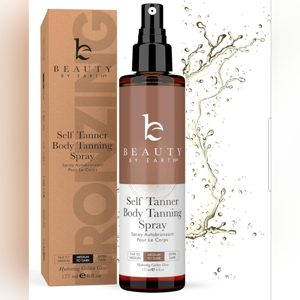 BEAUTY BY EARTH Self Tanner Spray - Medium to Dark
